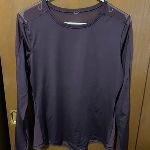 Purple Mesh Workout Shirt